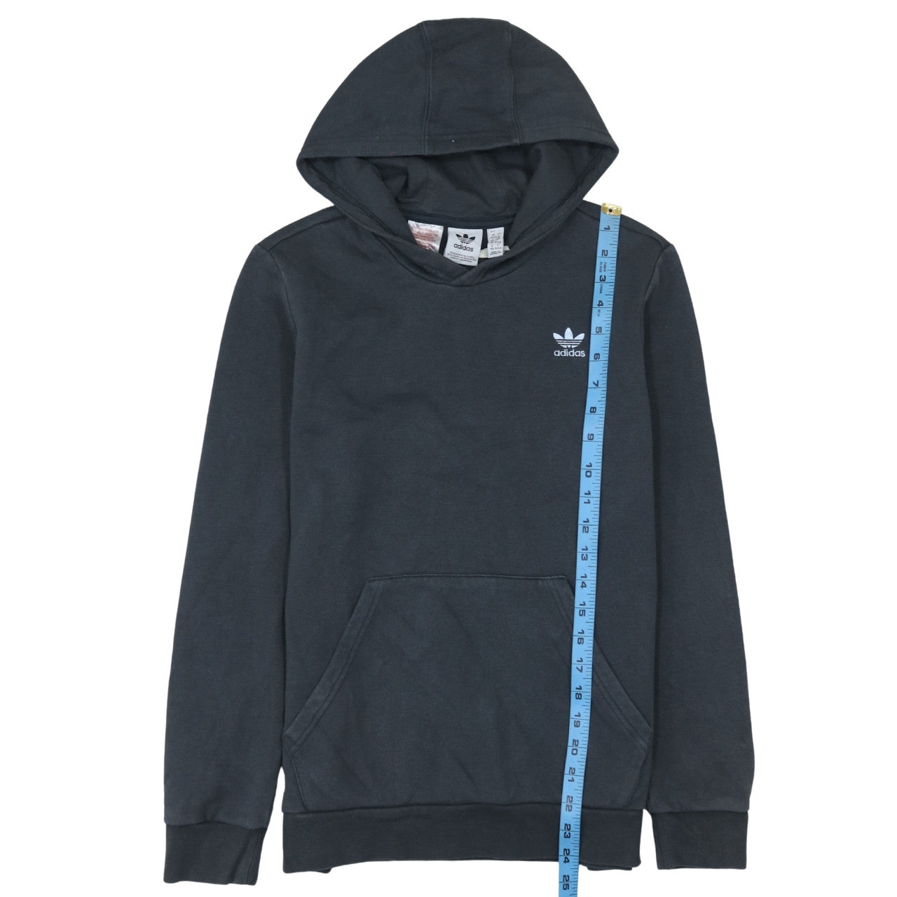 Adidas Boys Black Pullover Hoodie Sweatshirt 13-14 Years Cotton Blend