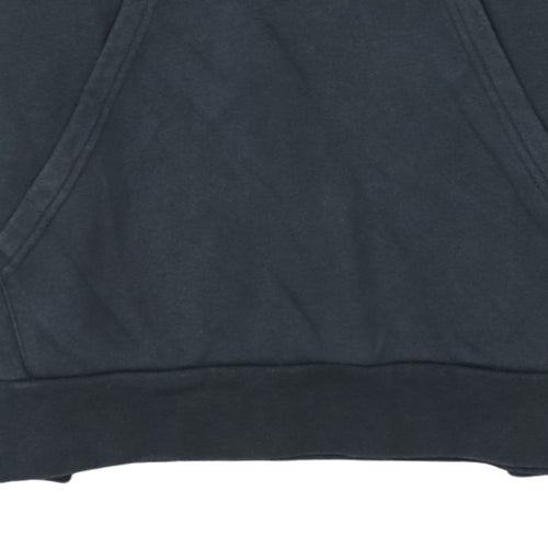 Adidas Boys Black Pullover Hoodie Sweatshirt 13-14 Years Cotton Blend