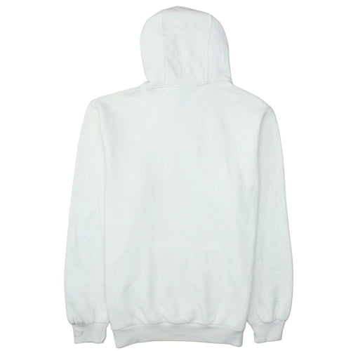 Fila Men's White Pullover Hoodie Size M Logo Sports Sweatshirt