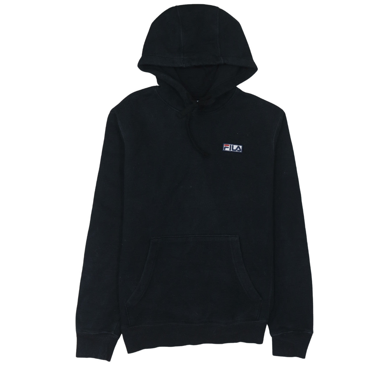 FILA Men's Black Pullover Hoodie Size S Regular Fit Fleece