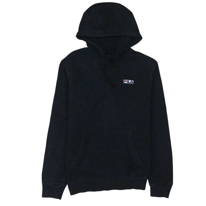 FILA Men's Black Pullover Hoodie Size S Regular Fit Fleece