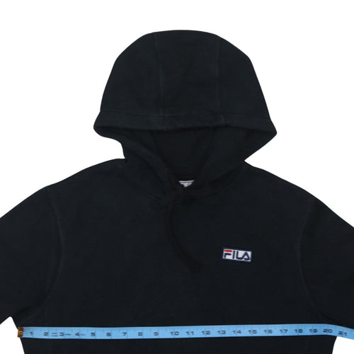 FILA Men's Black Pullover Hoodie Size S Regular Fit Fleece