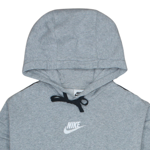 Nike Mens Grey Pullover Hoodie Small Logo Sports Fleece