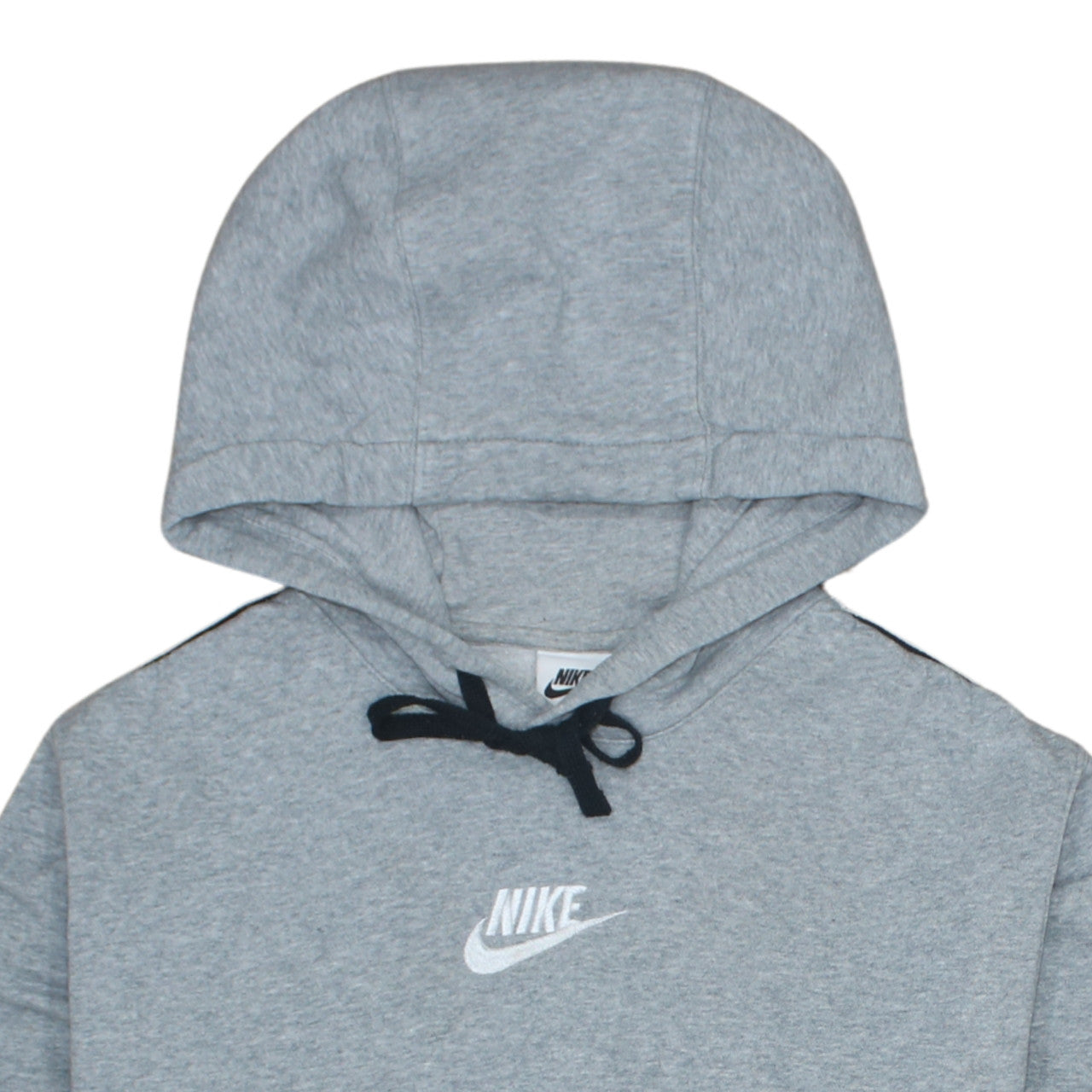 Nike Mens Grey Pullover Hoodie Small Logo Sports Fleece