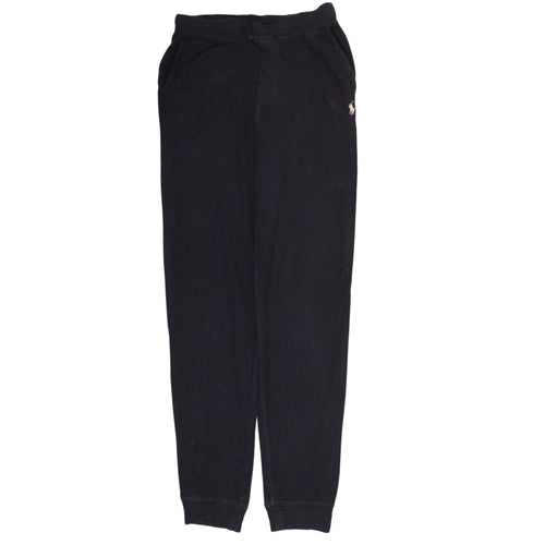 Ralph Lauren Boys Black 14-16 Years Jogger Sweatpants Fleece Tapered