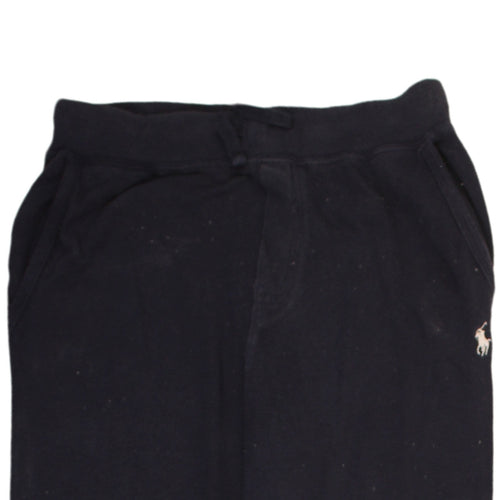 Ralph Lauren Boys Black 14-16 Years Jogger Sweatpants Fleece Tapered