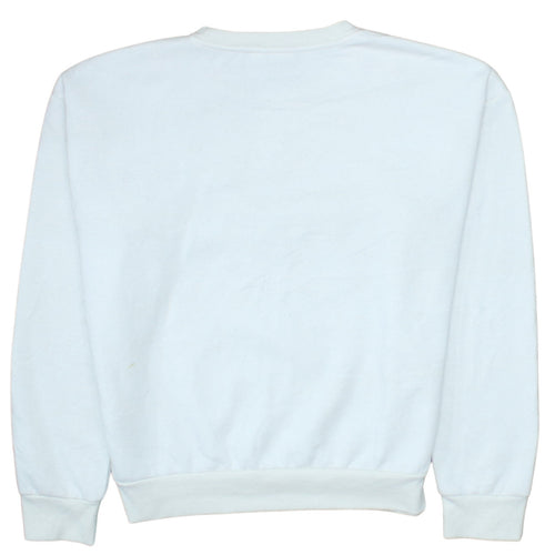 Disney Womens White Sweatshirt XS Dumbo Crew Neck Pullover