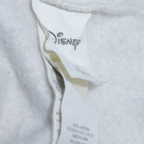 Disney Womens White Sweatshirt XS Dumbo Crew Neck Pullover