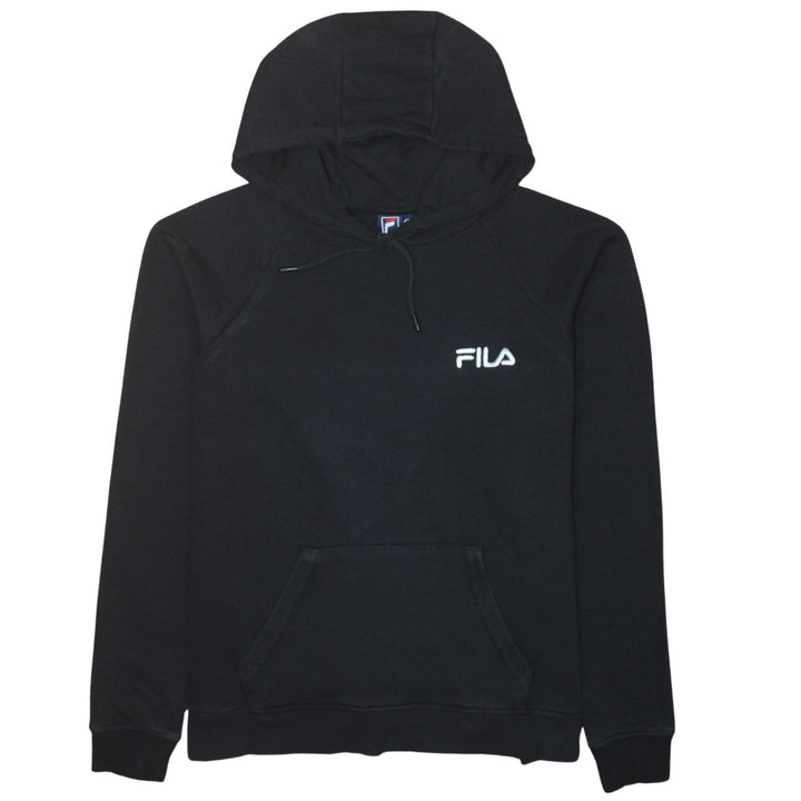 Fila Men’s Black Pullover Hoodie XL Regular Fit Cotton Blend