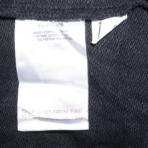 Fila Men’s Black Pullover Hoodie XL Regular Fit Cotton Blend