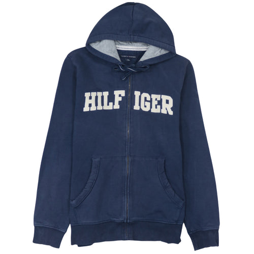 Tommy Hilfiger Men’s Blue Full Zip Hoodie Size L Regular Fit