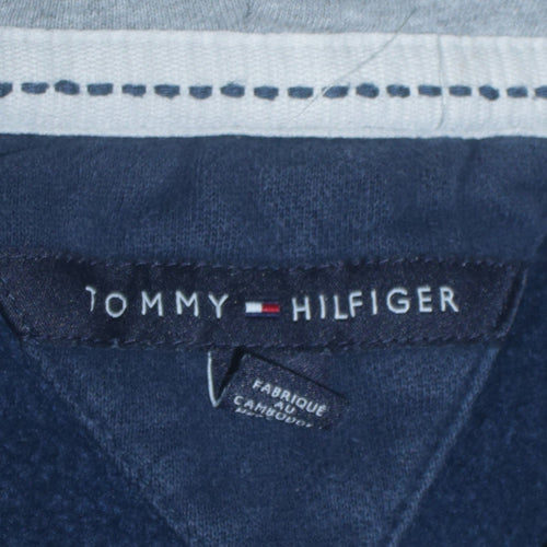 Tommy Hilfiger Men’s Blue Full Zip Hoodie Size L Regular Fit
