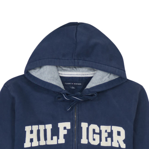 Tommy Hilfiger Men’s Blue Full Zip Hoodie Size L Regular Fit