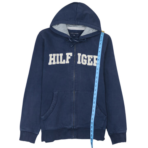 Tommy Hilfiger Men’s Blue Full Zip Hoodie Size L Regular Fit