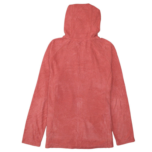 The North Face Womens Red Hooded Fleece Jacket Size L