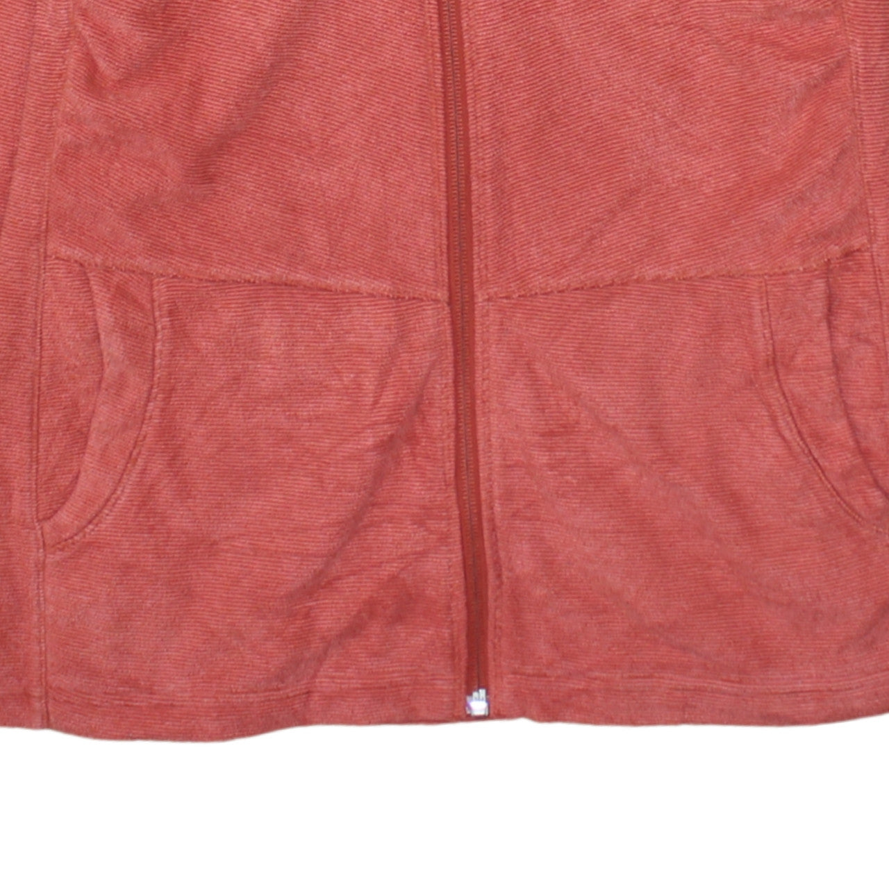 The North Face Womens Red Hooded Fleece Jacket Size L