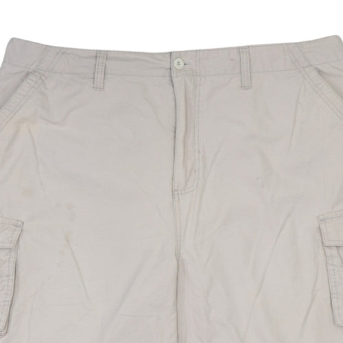Beverly Hills Polo Club Men's Beige Cargo Shorts Size 40