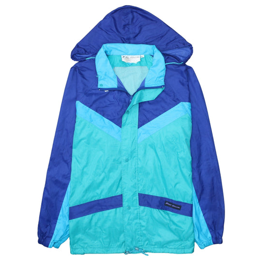 Peter Storm Men's Blue L Waterproof Hooded Windbreaker Jacket L