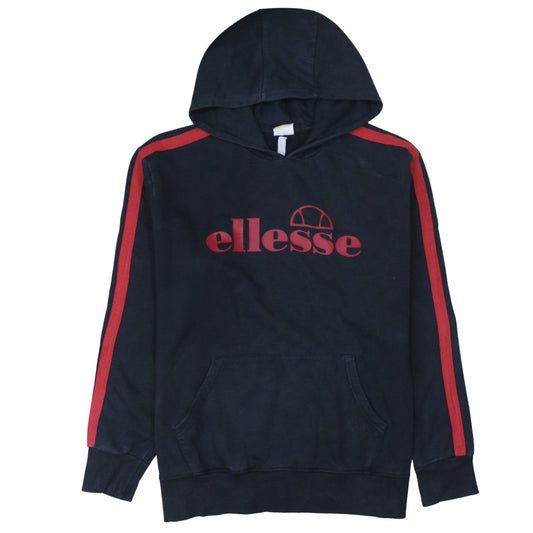 Ellesse Men’s Blue Pullover Hoodie Large Logo Sports Style