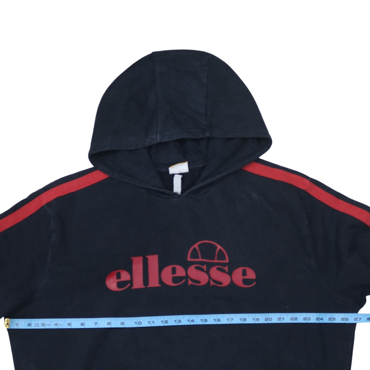 Ellesse Men’s Blue Pullover Hoodie Large Logo Sports Style