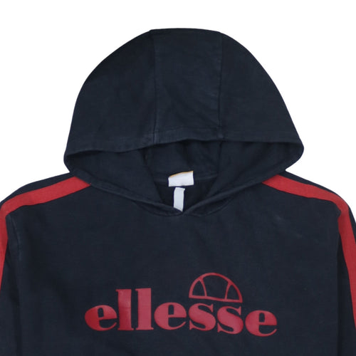 Ellesse Men’s Blue Pullover Hoodie Large Logo Sports Style