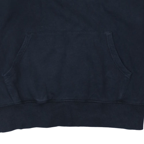 Ellesse Men’s Blue Pullover Hoodie Large Logo Sports Style
