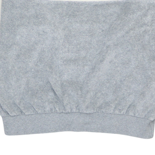 Champion Men's Grey Small Crew Neck Pullover Embroidered Sweatshirt