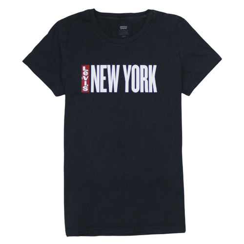 Levi's Men's Black New York Graphic Crew Neck T-Shirt Size S