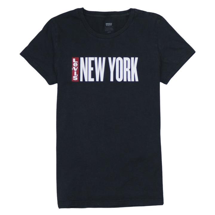 Levi's Men's Black New York Graphic Crew Neck T-Shirt Size S