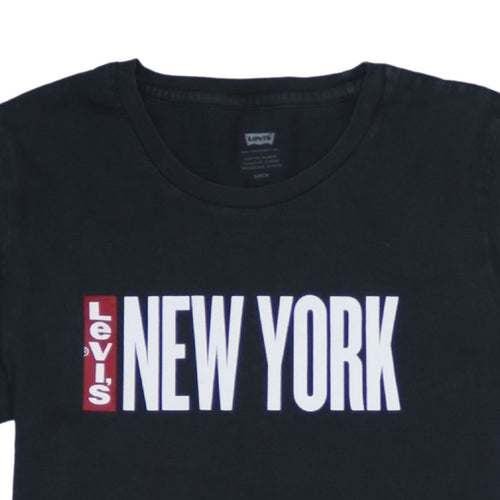 Levi's Men's Black New York Graphic Crew Neck T-Shirt Size S