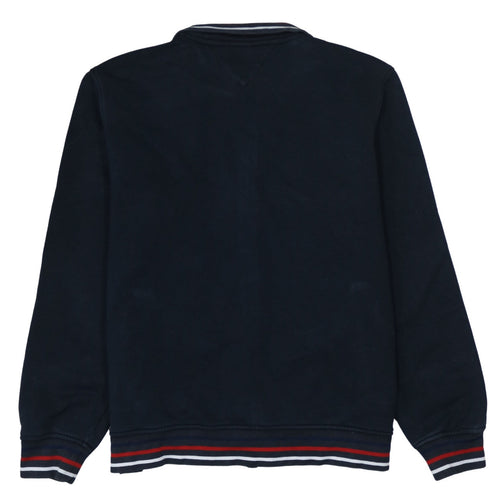 Tommy Hilfiger Men Blue Full Zip Sweatshirt XXL Cotton Fleece