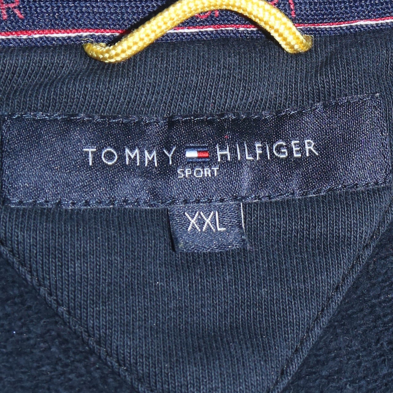 Tommy Hilfiger Men Blue Full Zip Sweatshirt XXL Cotton Fleece