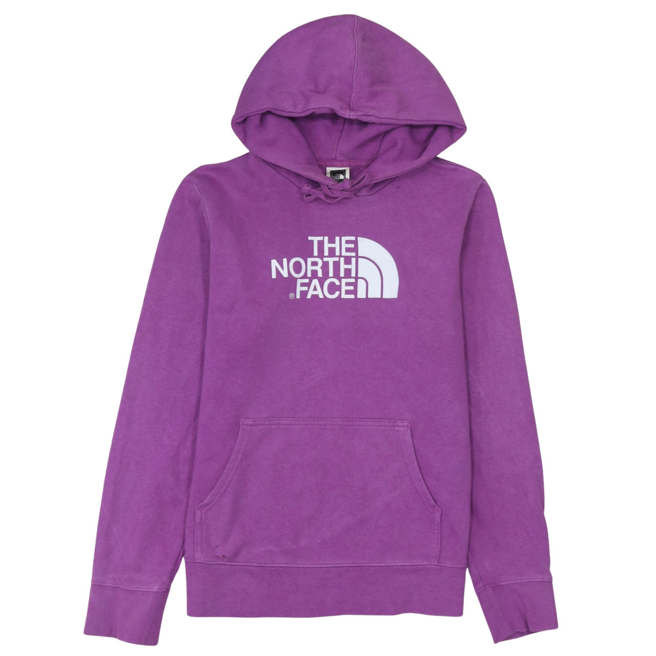 The North Face Womens Purple Pullover Hoodie Medium Fleece Logo