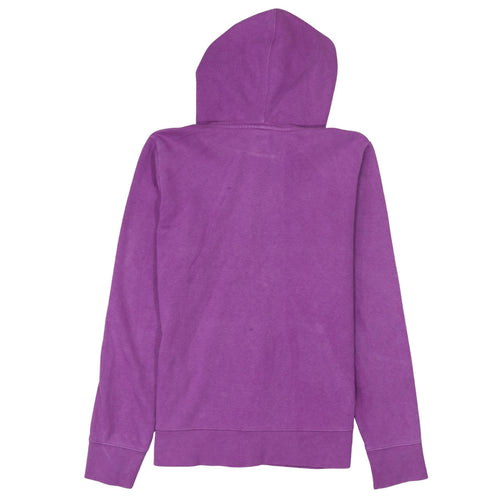 The North Face Womens Purple Pullover Hoodie Medium Fleece Logo