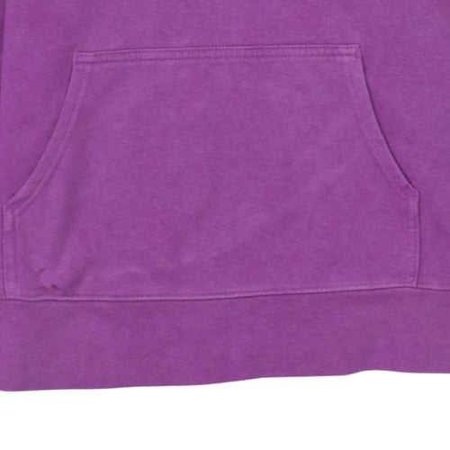 The North Face Womens Purple Pullover Hoodie Medium Fleece Logo