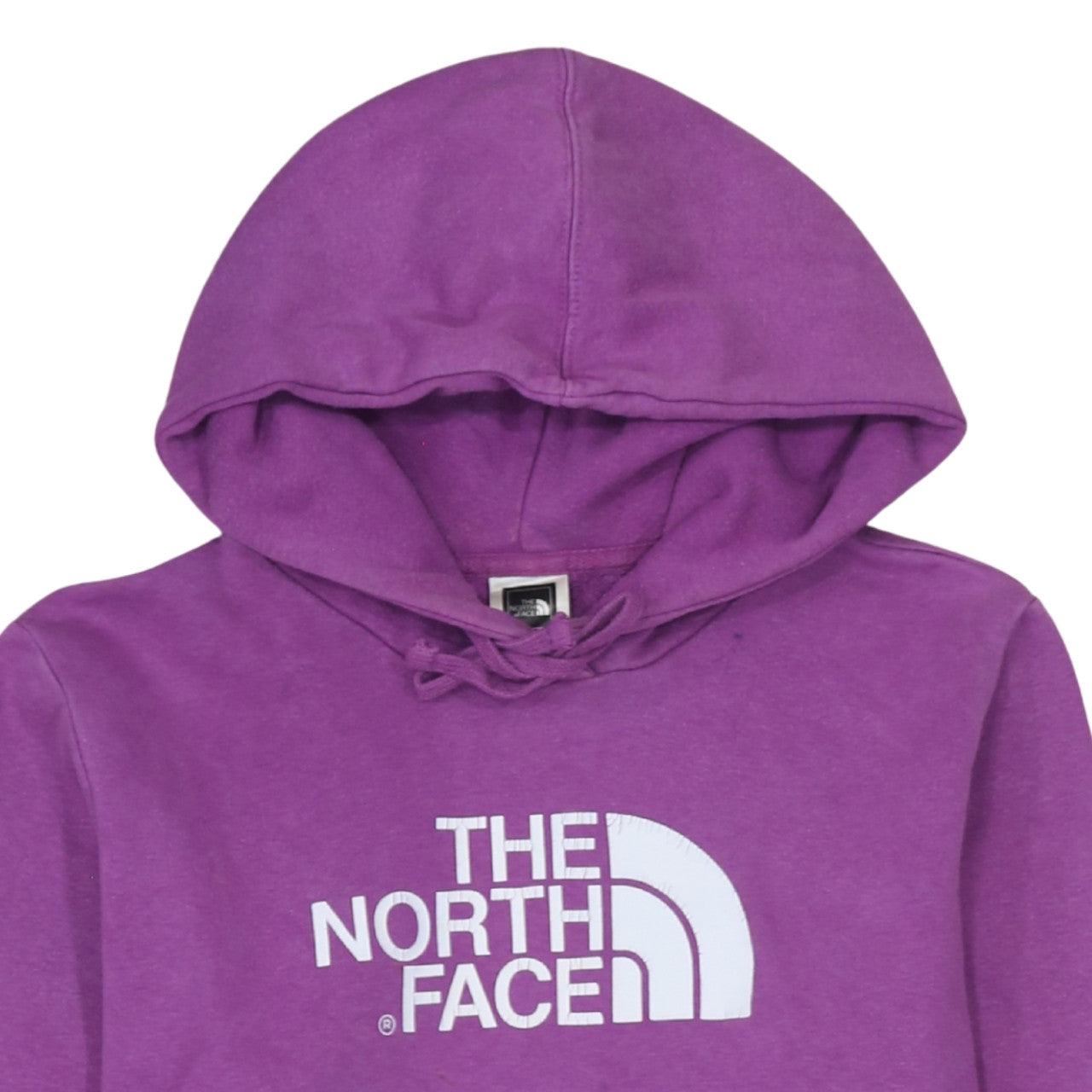The North Face Womens Purple Pullover Hoodie Medium Fleece Logo