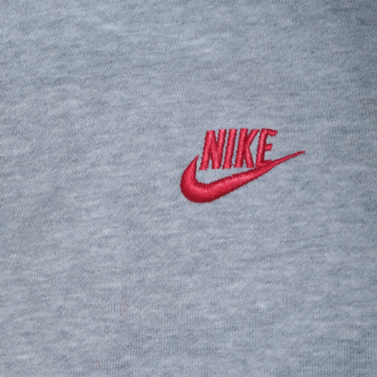 Nike Mens Grey Pullover Hoodie L Logo Hooded Sportswear