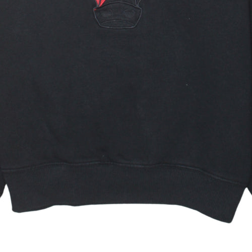 NBA Men’s Black Chicago Bulls Pullover Sweatshirt L Crew Neck