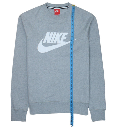 Nike Mens Grey Small Crew Neck Pullover Sweatshirt