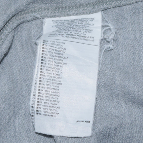 Nike Mens Grey Small Crew Neck Pullover Sweatshirt