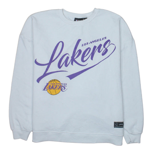 Primark NBA Los Angeles Lakers White Men's L Pullover Sweatshirt