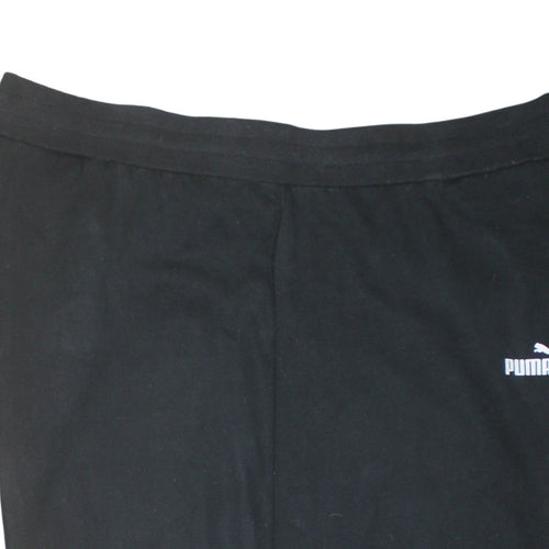 Puma Men's Black Jogger Sweatpants M Regular Fit Fleece Activewear