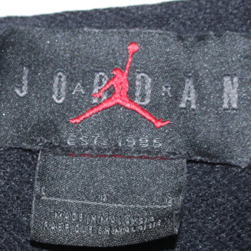 Jordan Men’s Grey Pullover Hoodie L Fleece Kangaroo Pocket