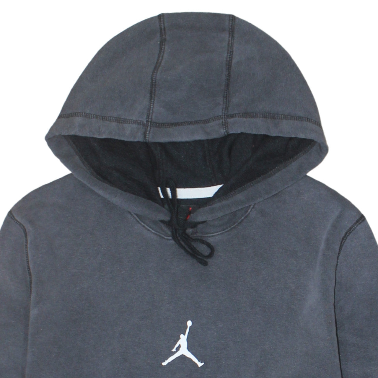 Jordan Men’s Grey Pullover Hoodie L Fleece Kangaroo Pocket