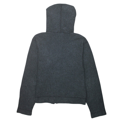 The North Face Womens Grey Full Zip Hooded Sweatshirt Size S Fleece