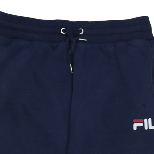 Fila Men's Blue Jogger Sweatpants M Regular Fit Tapered Activewear