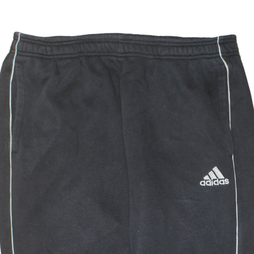 Adidas Men's Black XL Track Pants Fleece Tapered Joggers