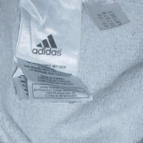 Adidas Men's Grey Crew Neck Pullover Sweatshirt Size L Sports Style