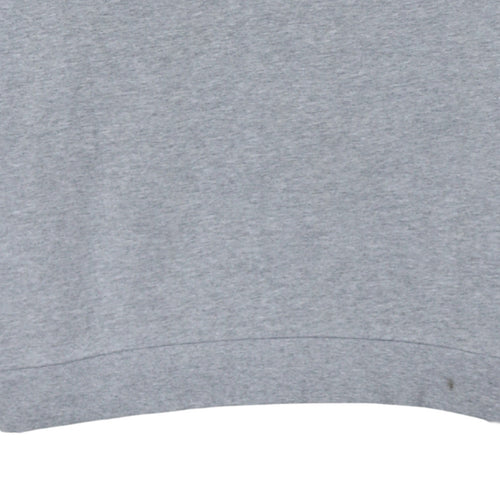 Adidas Men's Grey Crew Neck Pullover Sweatshirt Size L Sports Style