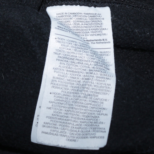 Nike Men’s Black Full Zip Hoodie Size M Fleece Sportswear